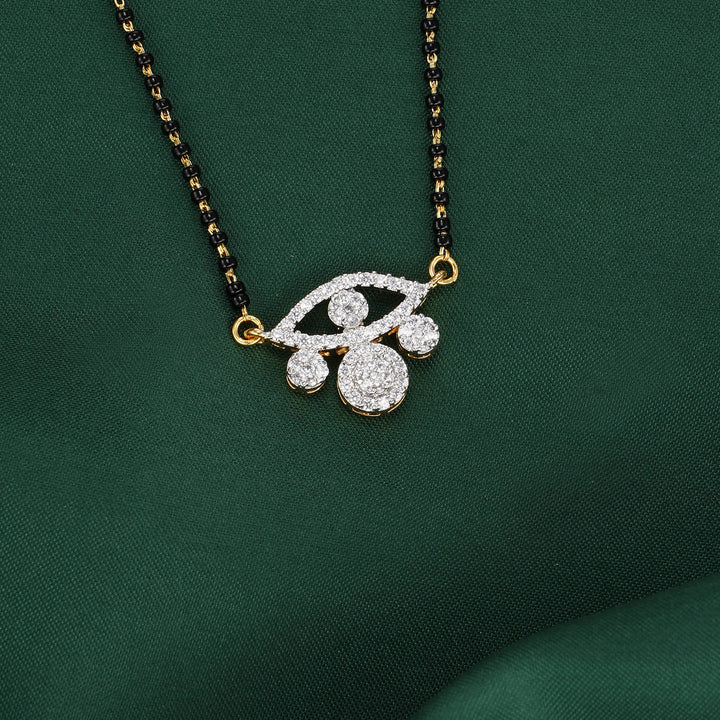 Dazzle Mangalsutra Chain With Earrings