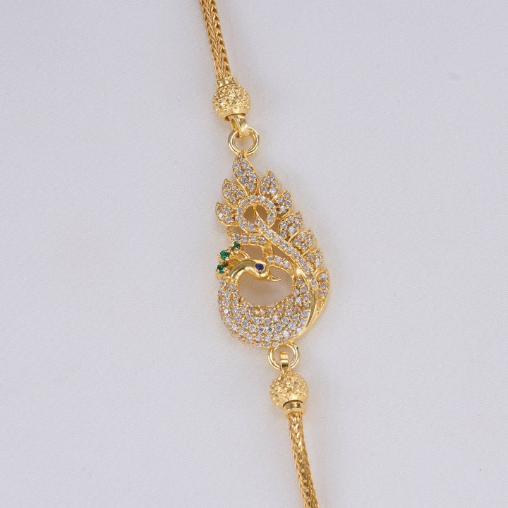 Dazzle Peacock Mugappu Chain