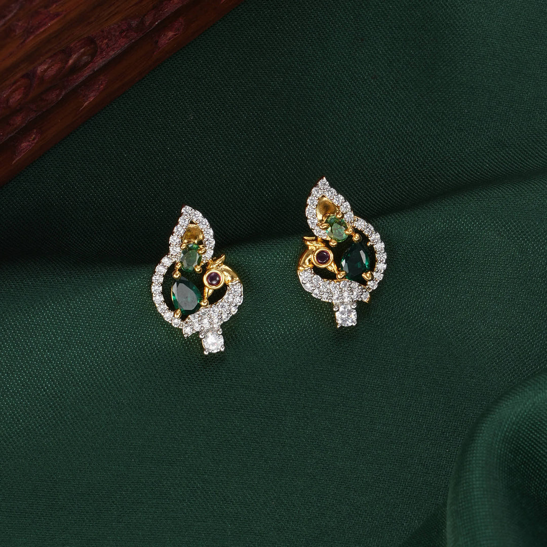 Trendy Diamond Design Chain with Earrings