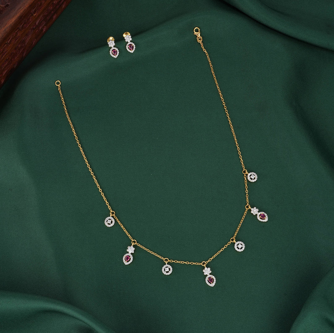Eternal Verse Chain with Earrings