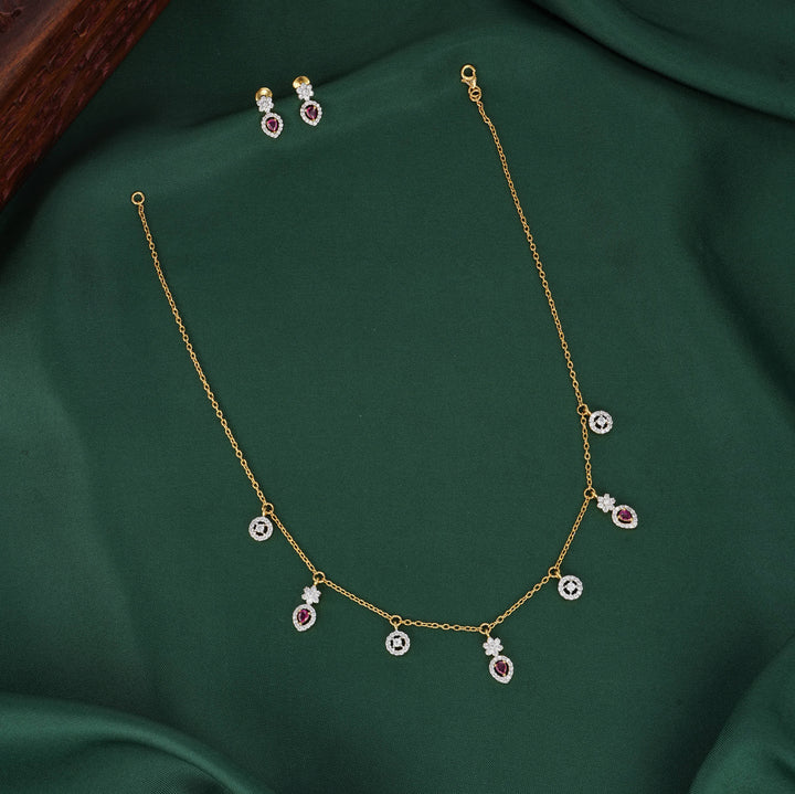 Eternal Verse Chain with Earrings
