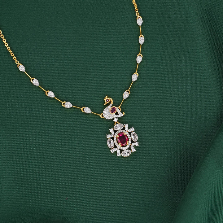 Vivana Diamond Design Chain with Earrings