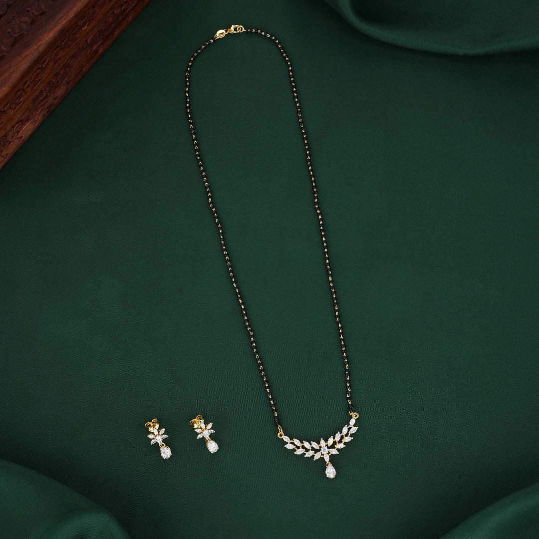 Lovely Mangalsutra Chain With Earrings