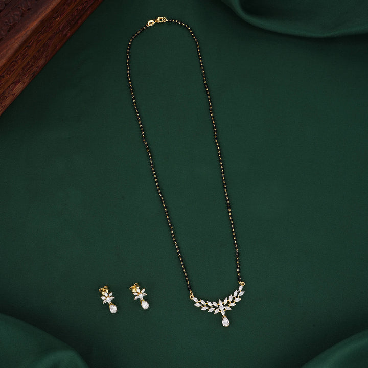 Lovely Mangalsutra Chain With Earrings