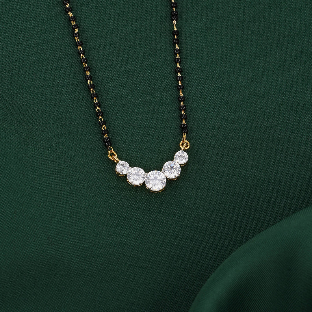 Charming Mangalsutra Chain With Earrings