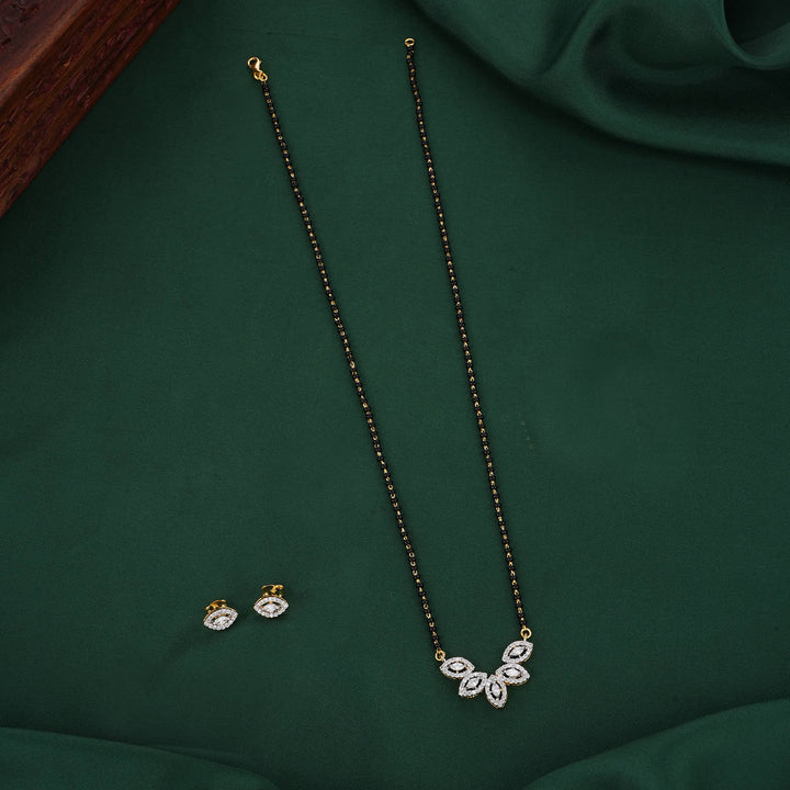 Trendy Mangalsutra Chain With Earrings