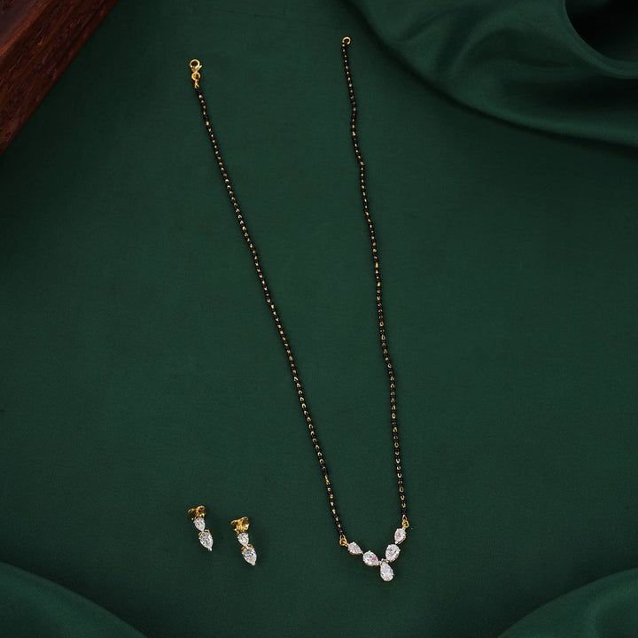 Majestic Mangalsutra Chain With Earrings