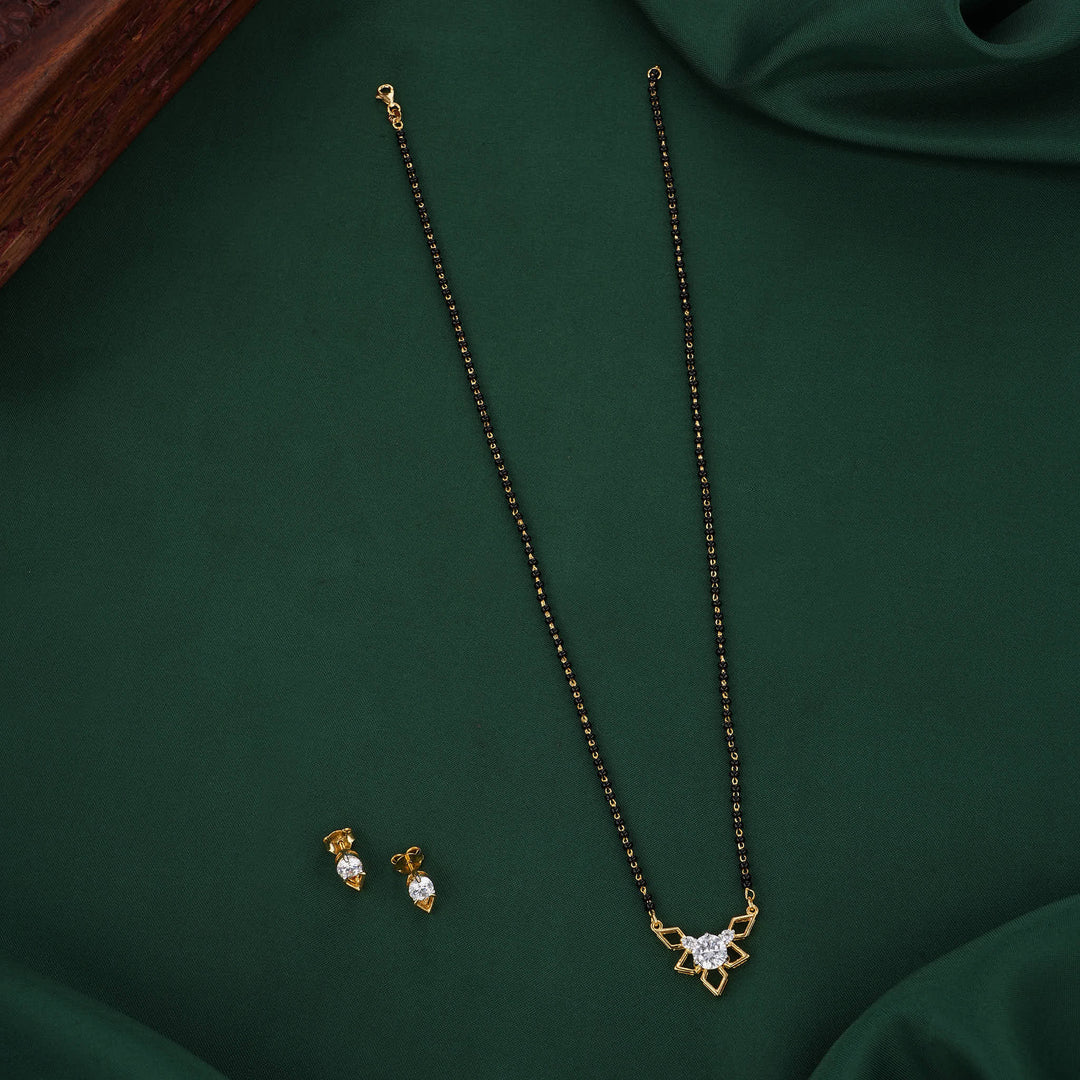 Mesmerizing  Mangalsutra Chain With Earrings