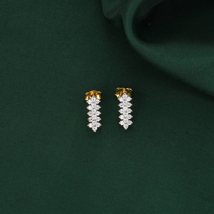 Sparkling Mangalsutra Chain With Earrings