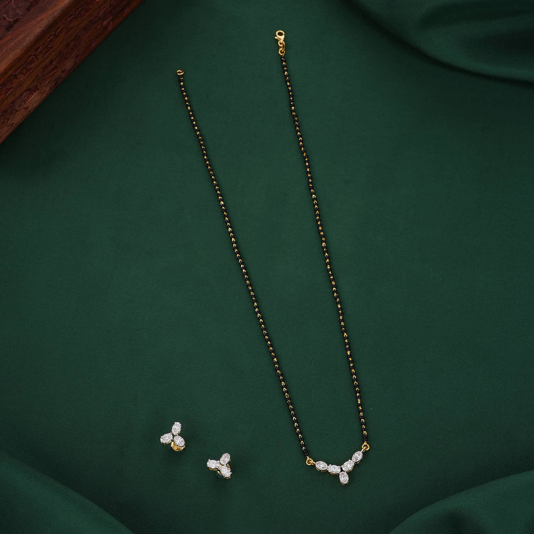 Sarvikaa Mangalsutra Chain With Earrings