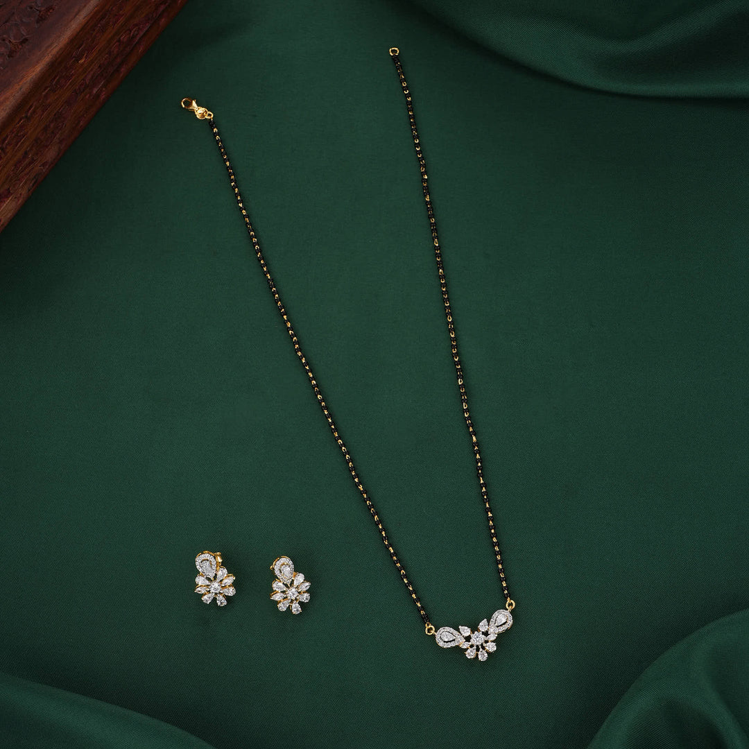 Serenity Mangalsutra Chain With Earrings