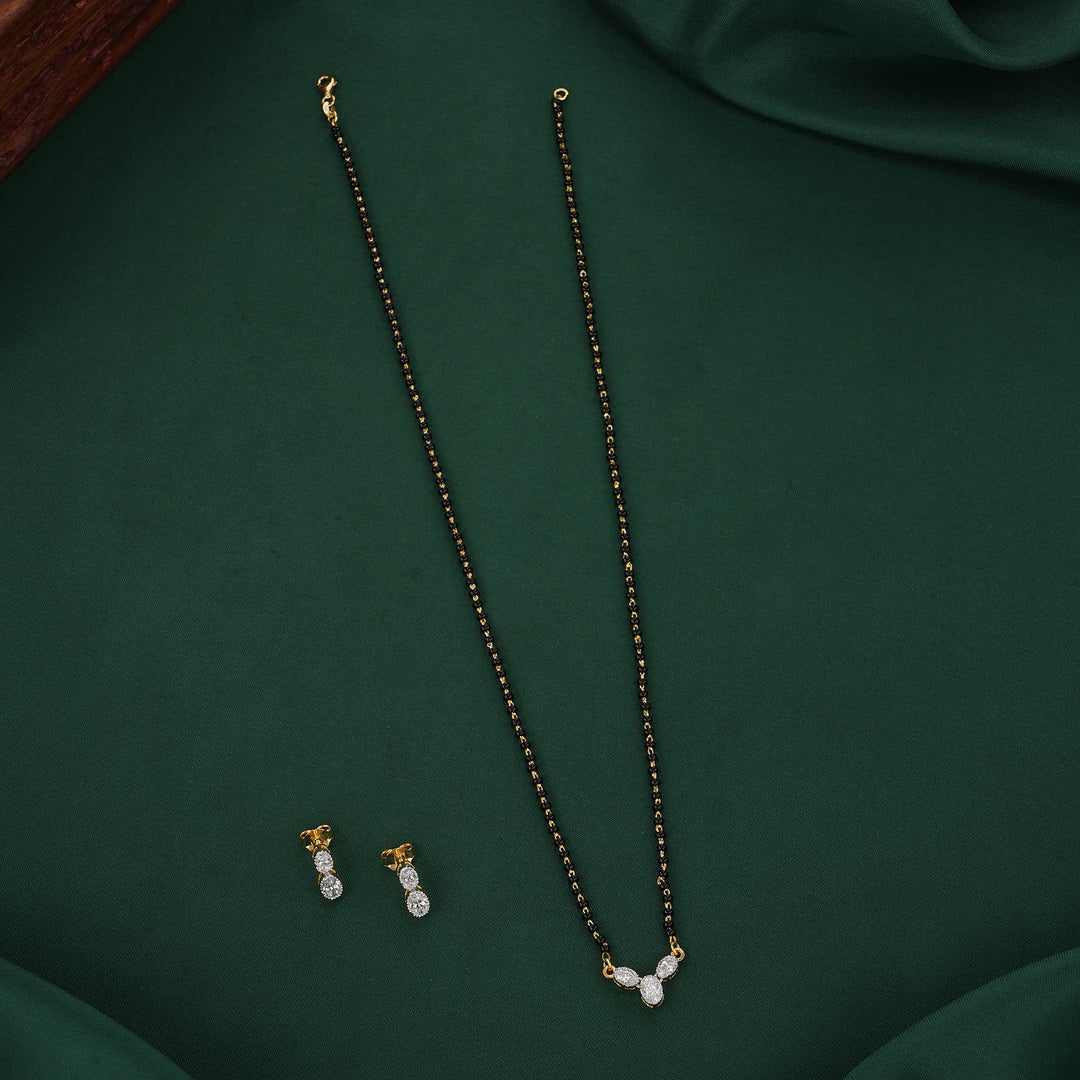 Cassia Mangalsutra Chain With Earrings