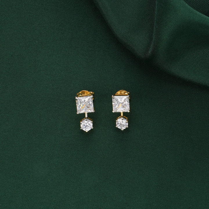 Cluster Mangalsutra Chain With Earrings