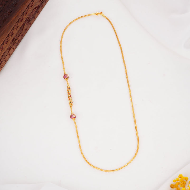 Vivid Ornate Mugappu Chain