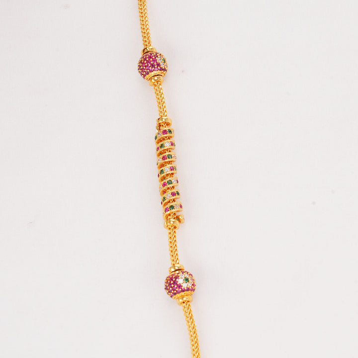 Vivid Ornate Mugappu Chain