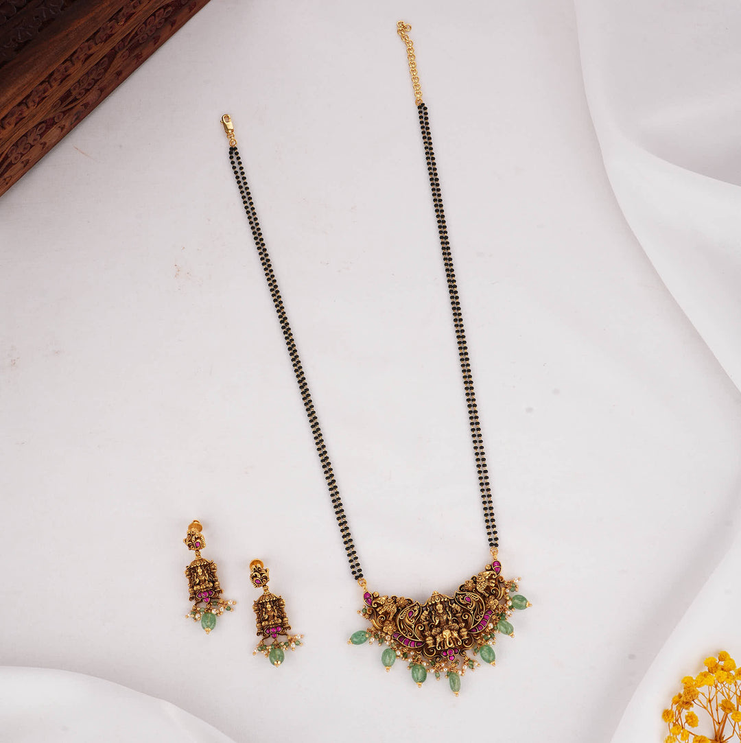 Divinity 3D Spl Mangalsutra Chain With Earrings