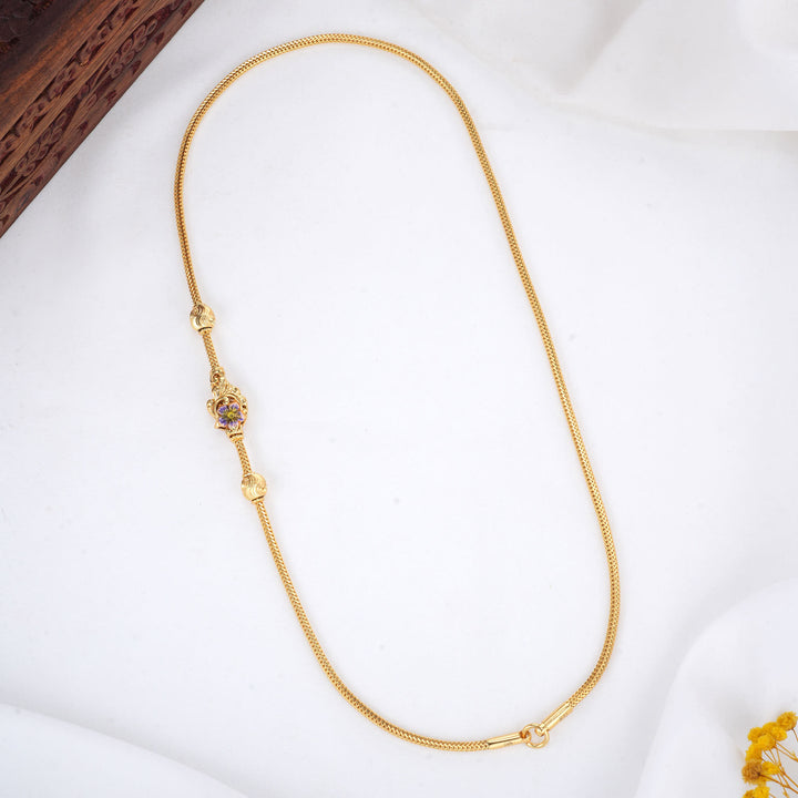 Nisha Stone Mugappu Chain