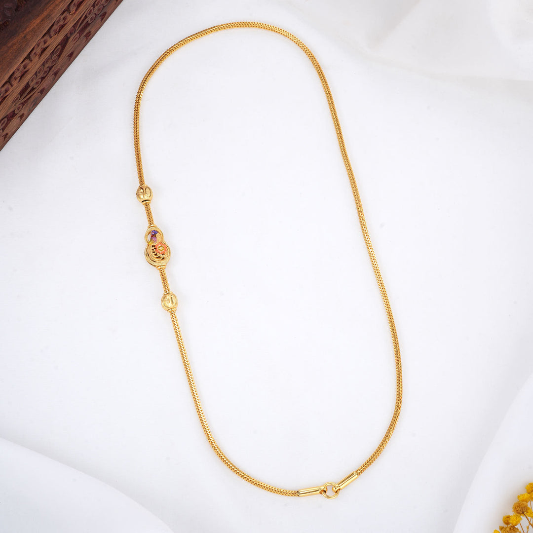 Attractive Stone Mugappu Chain