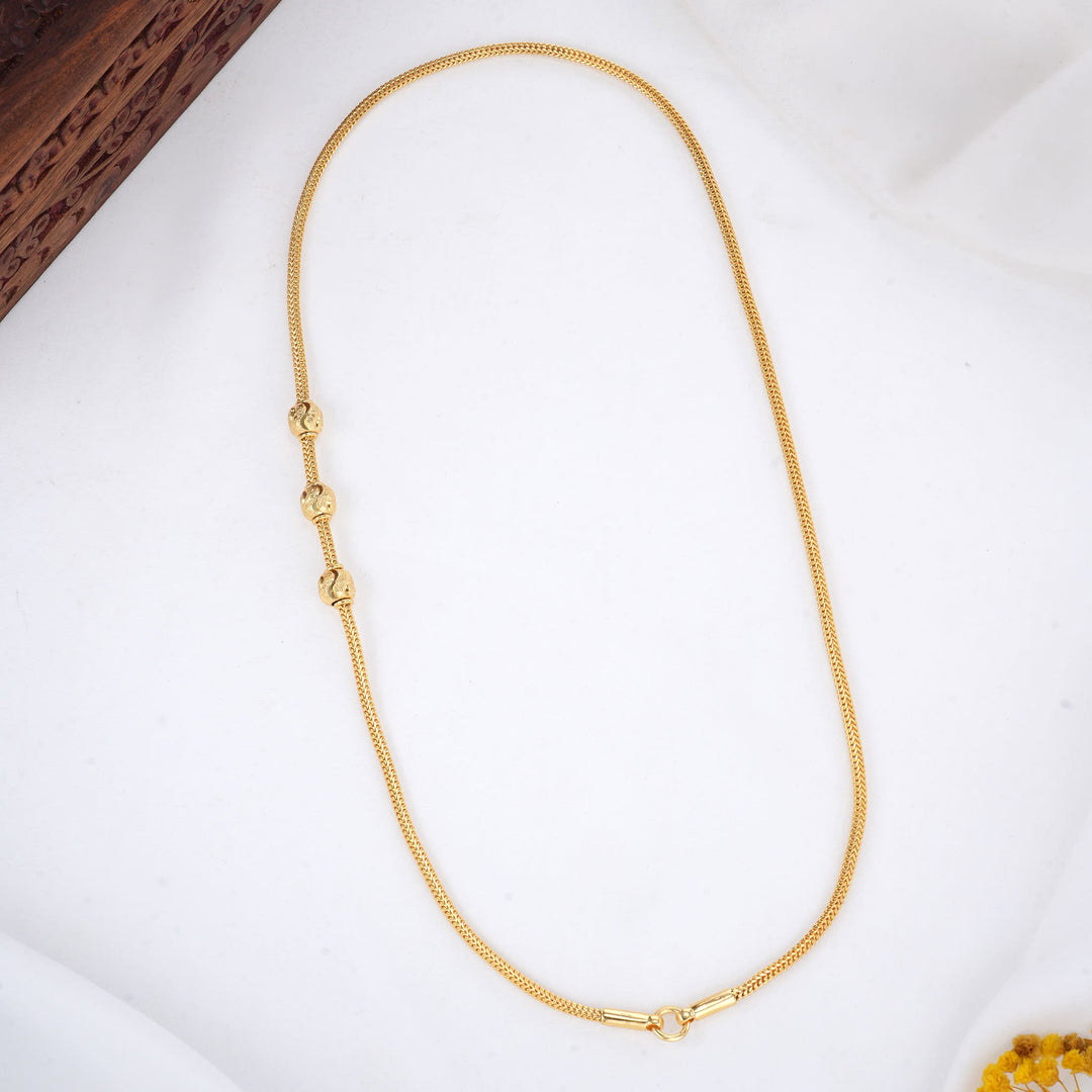 Gowrini Stone Mugappu Chain