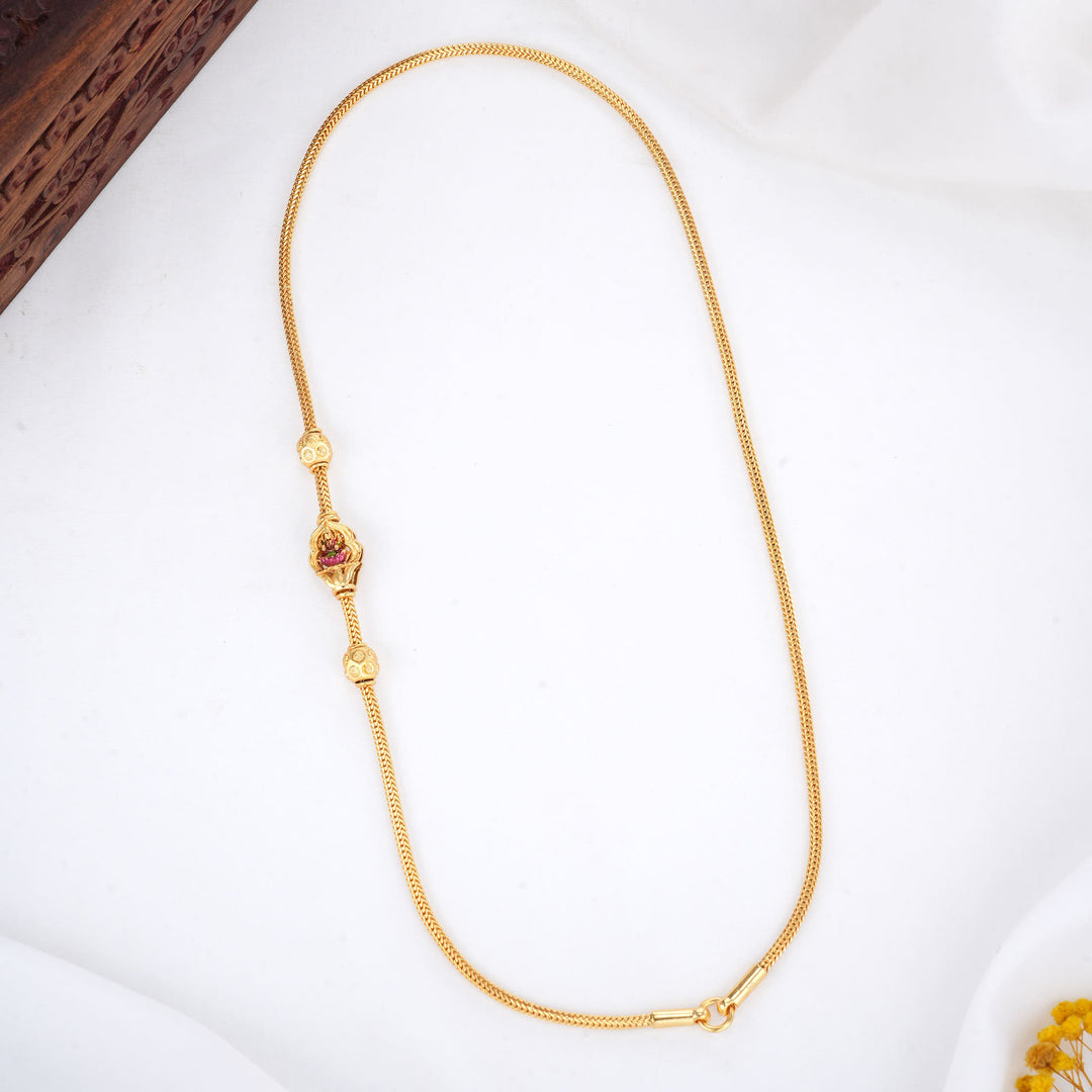 Sivathmika Stone Mugappu Chain
