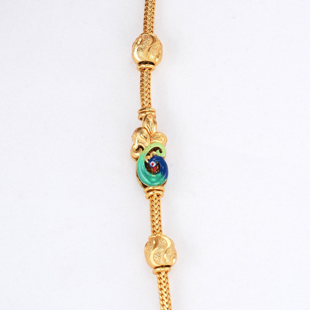 Jananiha Stone Mugappu Chain