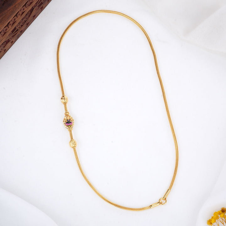 Hariniya Stone Mugappu Chain