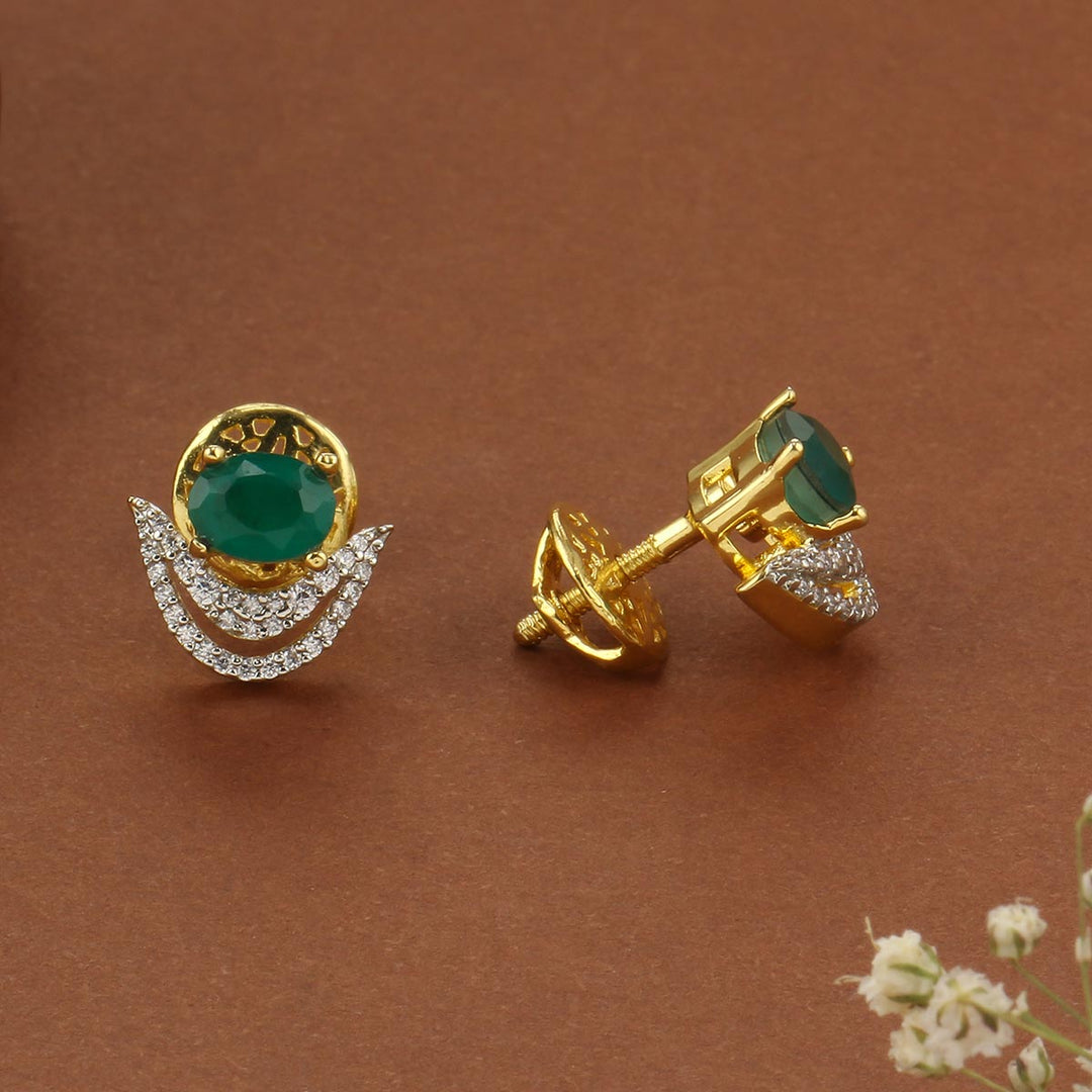 Zenlira Diamond Design Studs