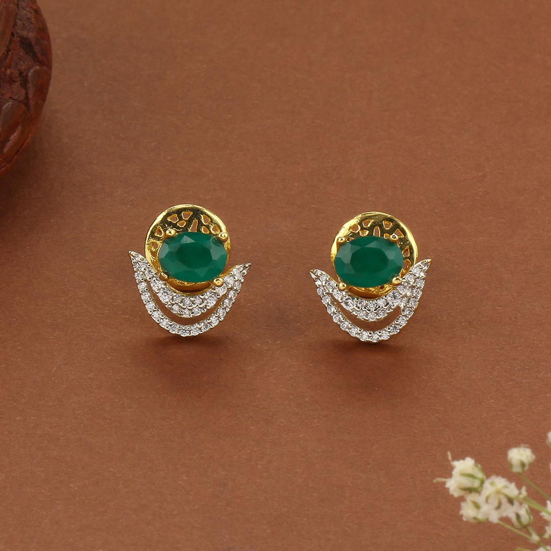 Zenlira Diamond Design Studs