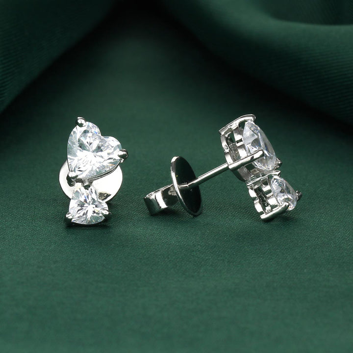 Twin Heart Studs