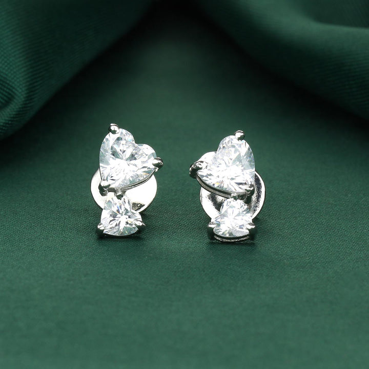 Twin Heart Studs