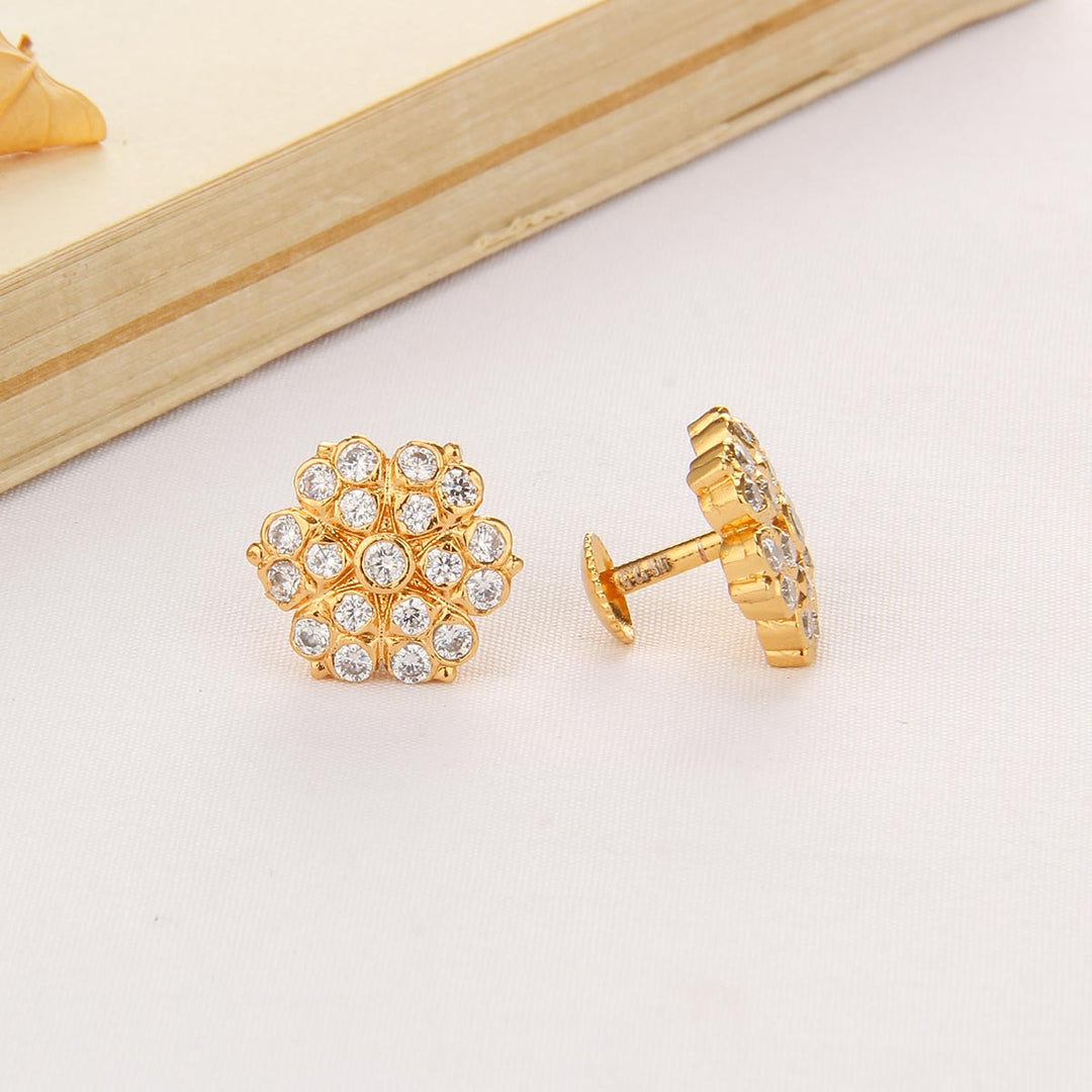 Gleaming Charm Stone Studs