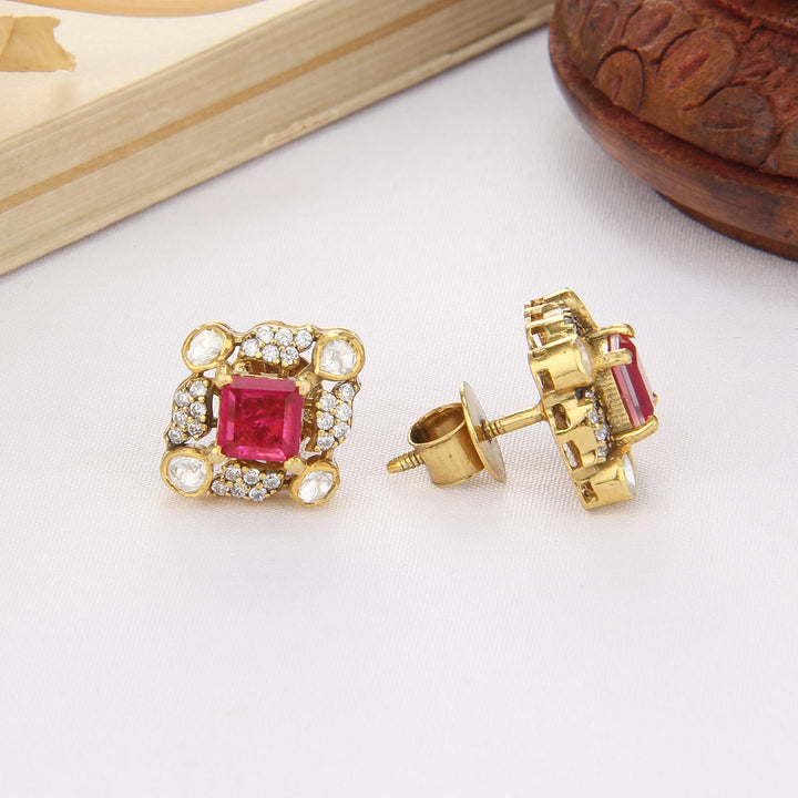 CrystalAura Moissanite Stud