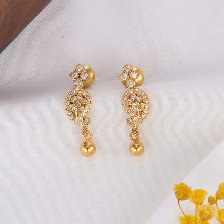White Shine Stone Drops
