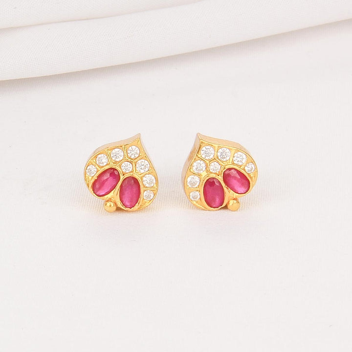 Shine Heart Stone Studs
