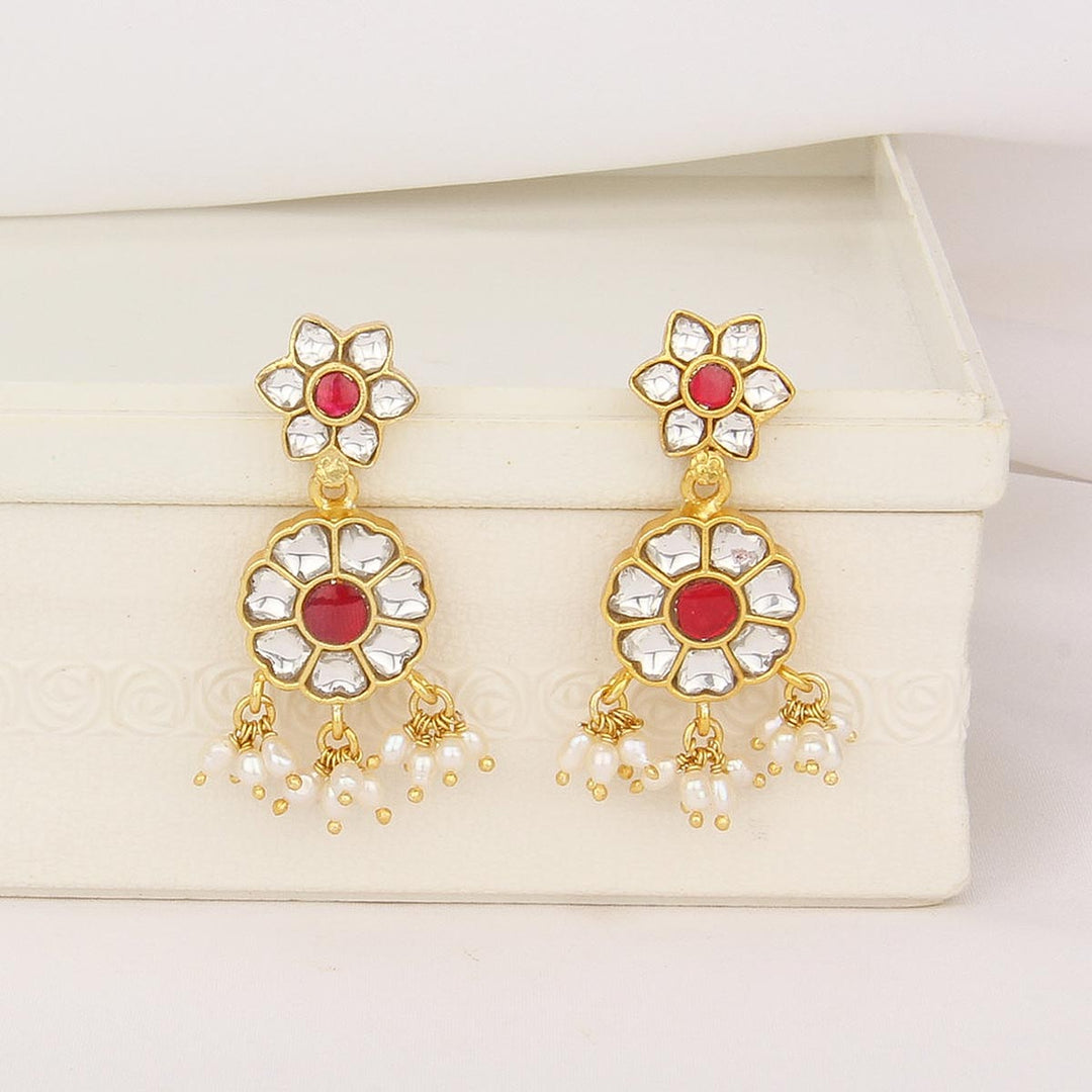 Dhishya Kundan Long Earrings