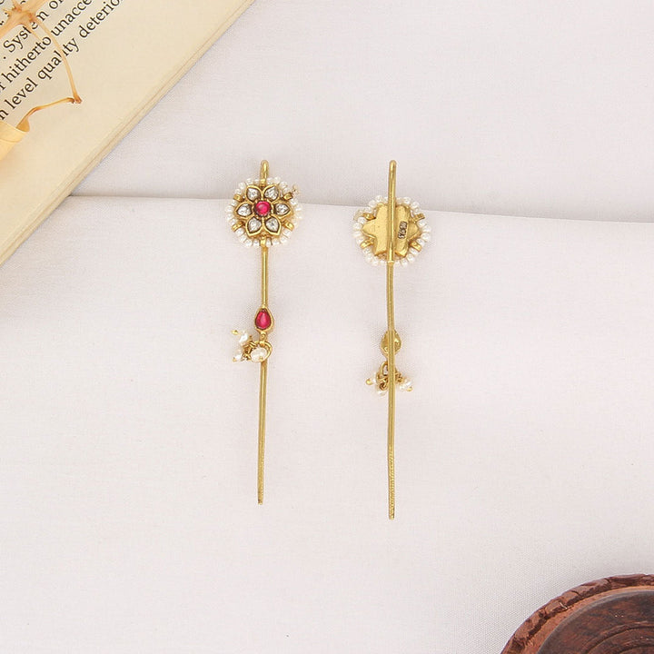 Priya Kundan Needle Ear cuffs
