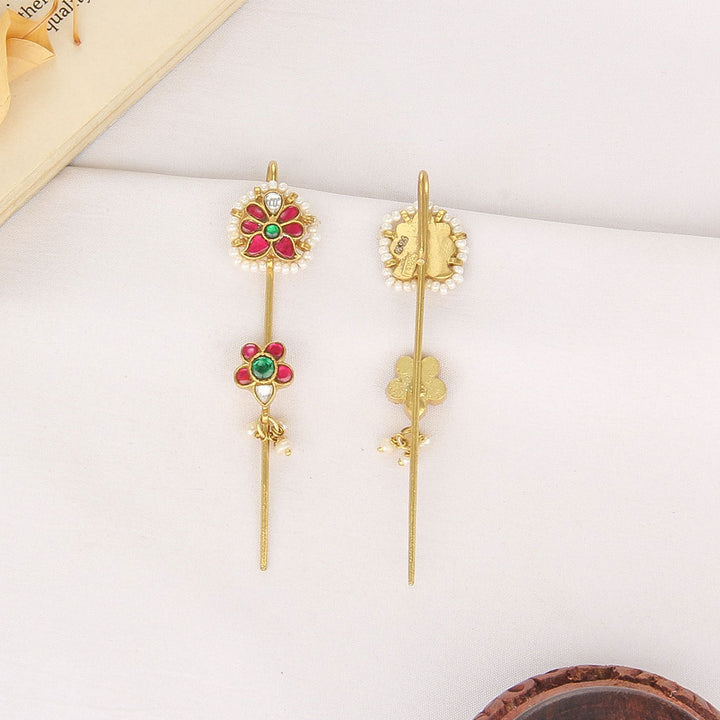 Jashika Kundan Needle Ear cuffs