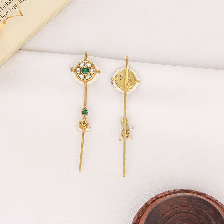 Mathima Kundan Needle Ear cuffs