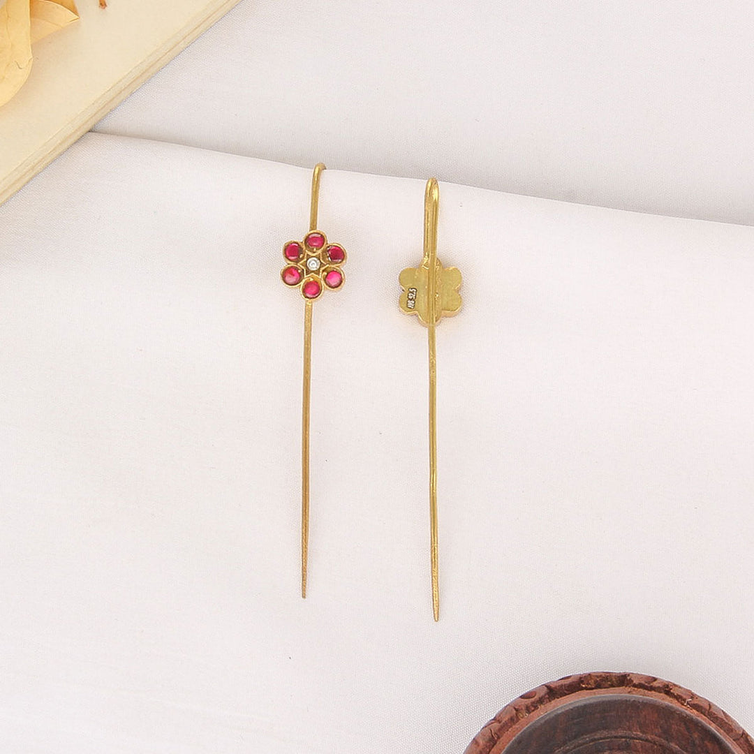 Classy Kundan Needle Ear cuffs