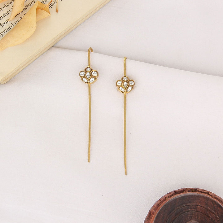 Alankritha Kundan Needle Ear cuffs