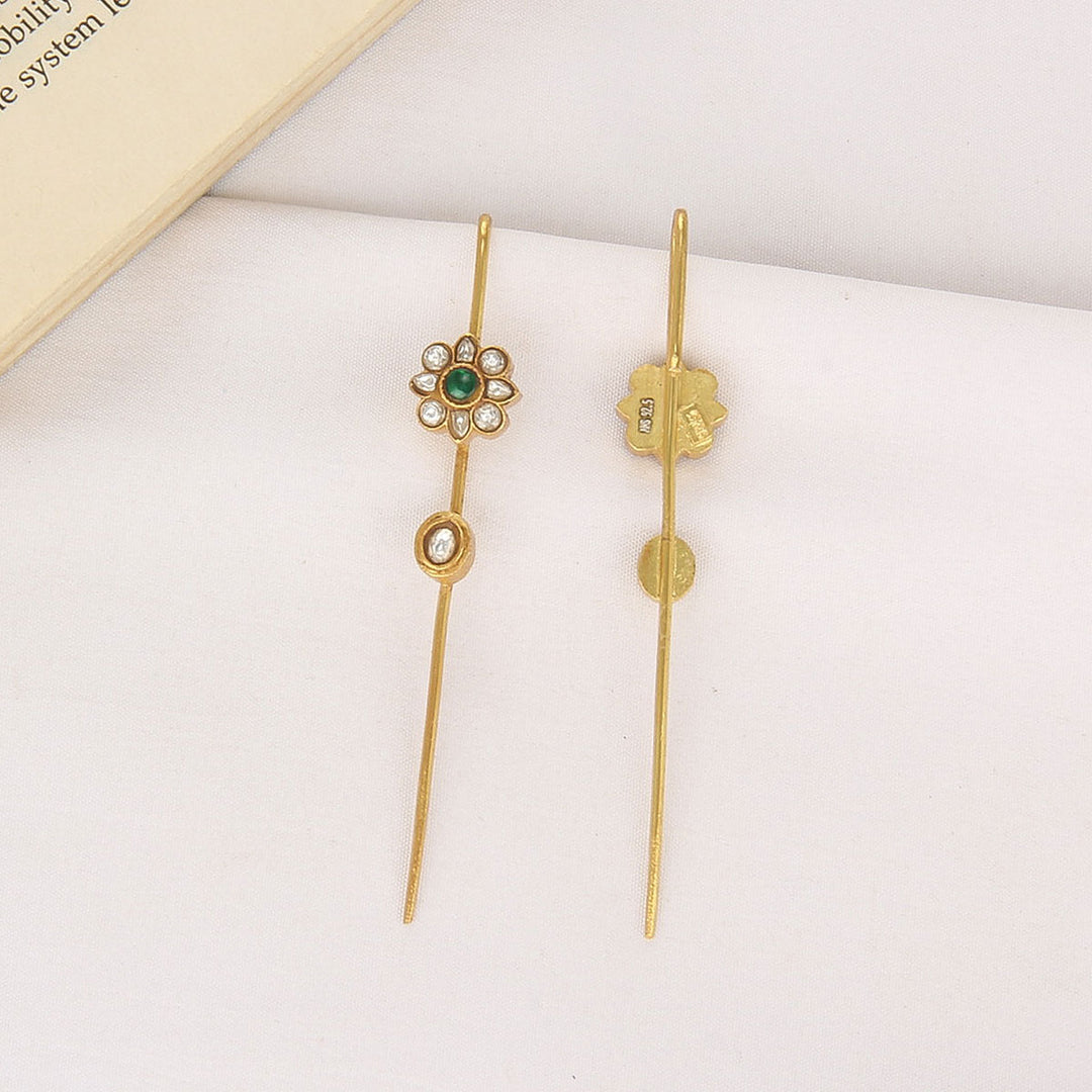 Prakalya Kundan Needle Ear cuffs