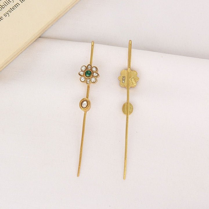 Prakalya Kundan Needle Ear cuffs