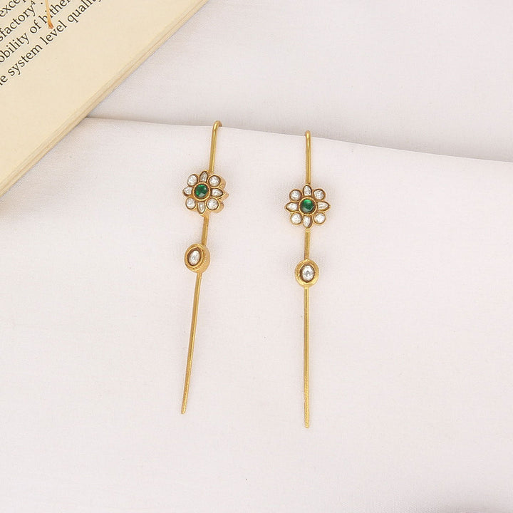 Prakalya Kundan Needle Ear cuffs