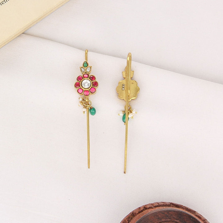 Aarini Kundan Needle Ear cuffs