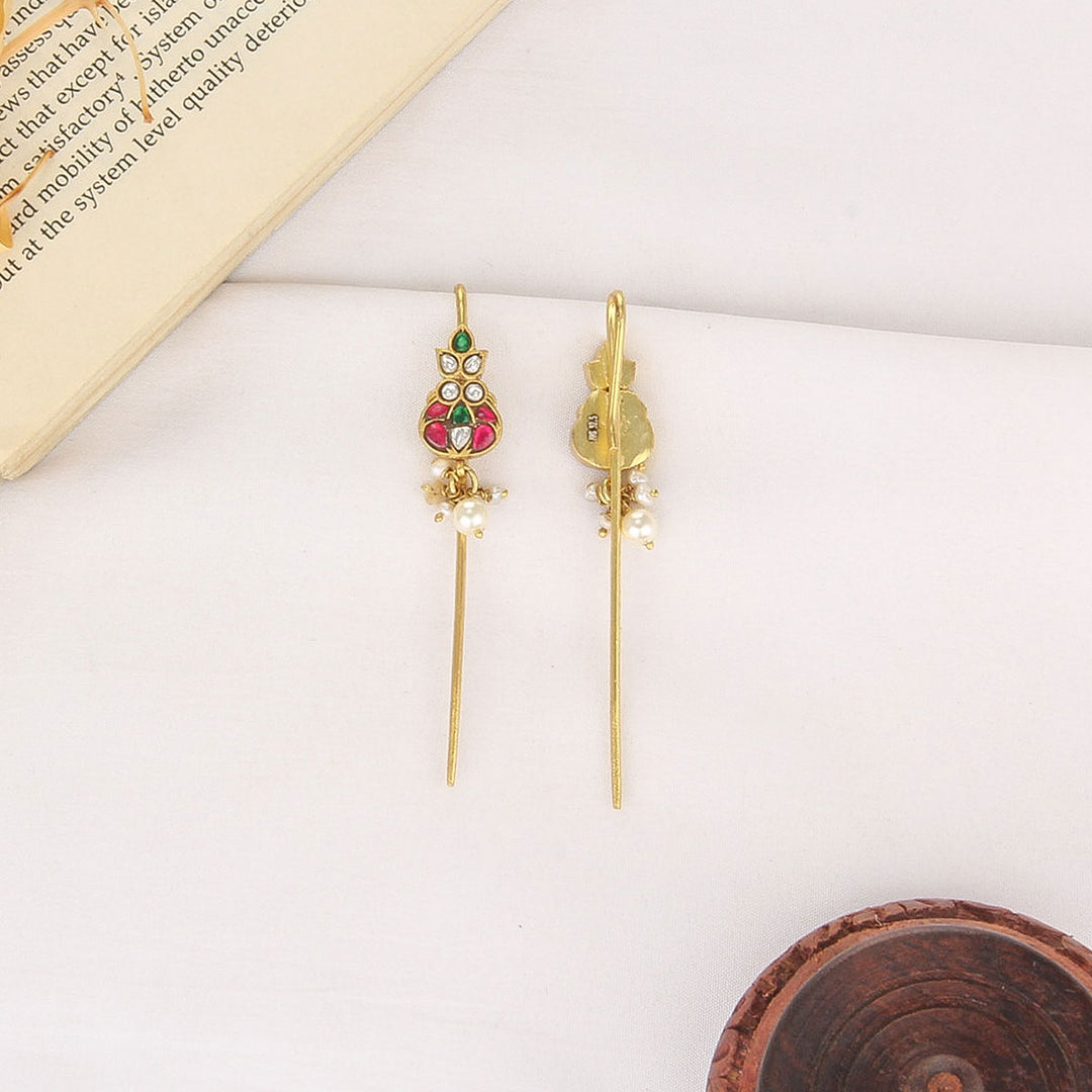 Elisha Kundan Needle Ear cuffs