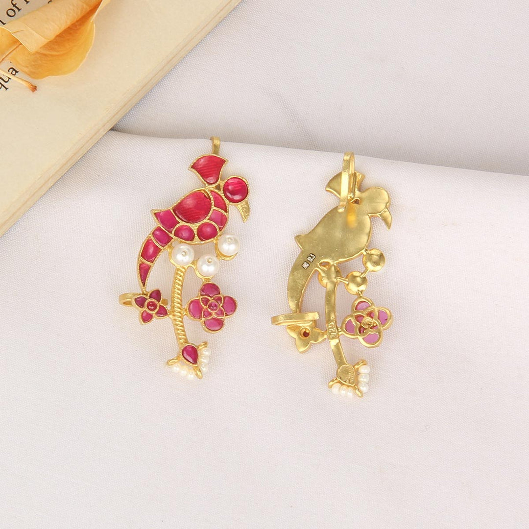 Dual Birds Bugadi Earrings