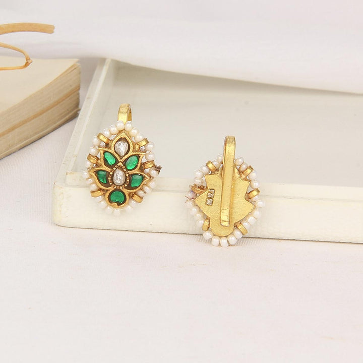 Greenish Bugadi Earrings