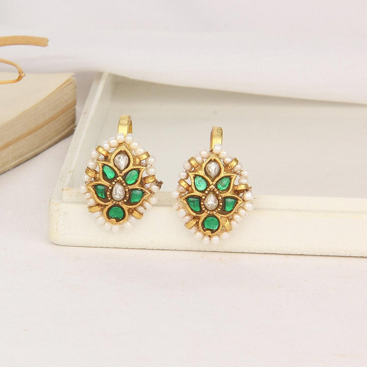 Greenish Bugadi Earrings