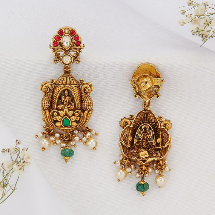 Chaitrika Nagas Long Earrings