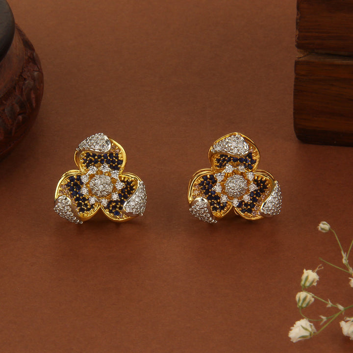 Floral Charm Diamond Stud